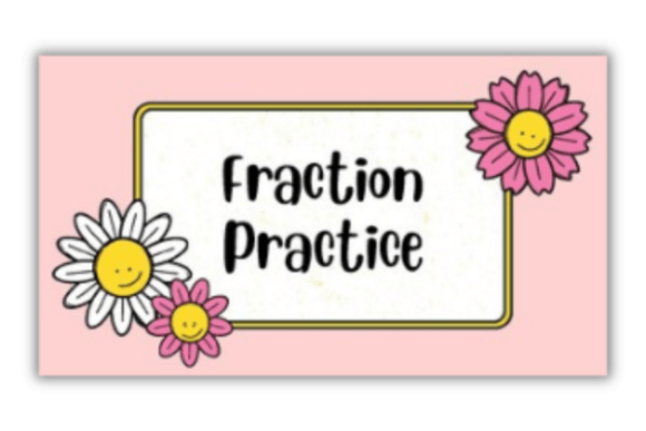 Colorful Simple Fraction Practice Math: A Playful Educational Typeface