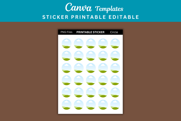 Crafting Visual Cohesion with Circle Sticker Templates