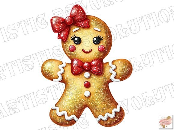 Cute Christmas Png Girly Gingerbread Png