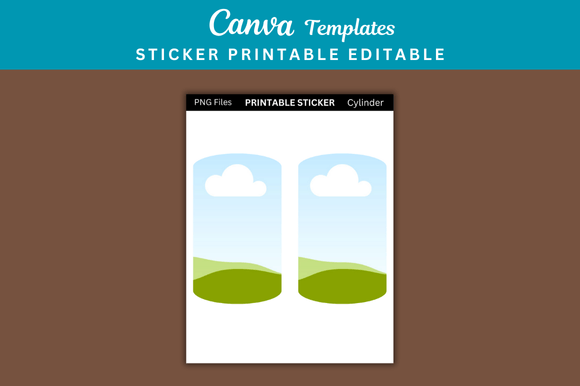 Cylinder Sticker Templates for Your Etsy Business