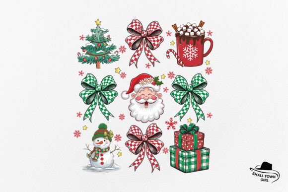 Embrace Holiday Charm with the Retro Checkered Coquette Christmas Bow