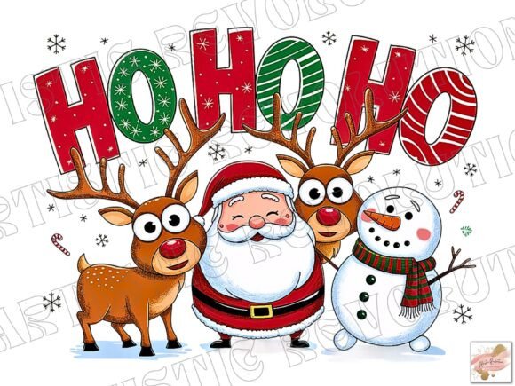 Funny Christmas PNG: Santa, Reindeer & Festive Cheer