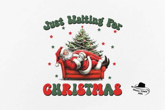 Funny Retro Santa: A Vintage Christmas Design Asset