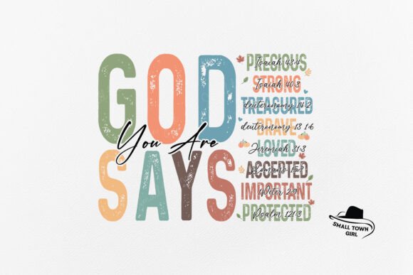 God Says You Are Fall Png: Seasonal Charm for Commercial Projects
