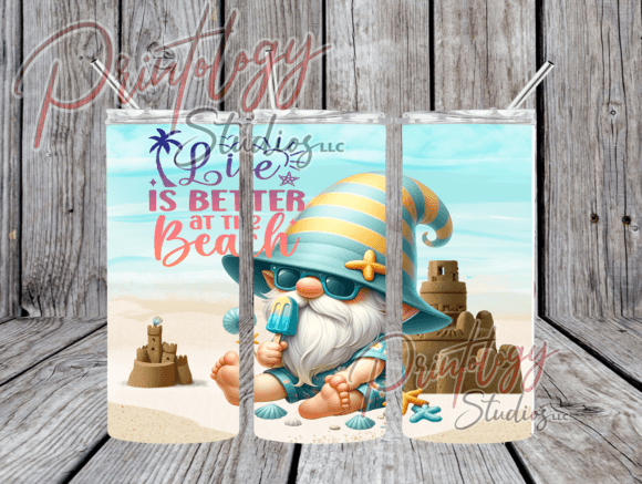 Life is Better at the Beach: A Tumbler Wrap for Vibrant Creations