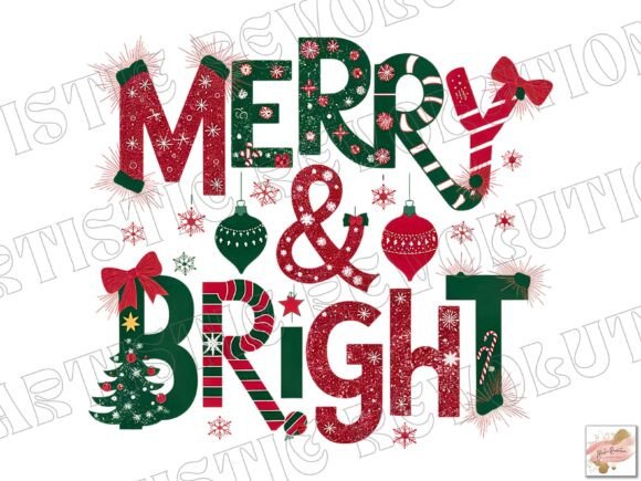 Merry and Bright Png Christmas Png: Your Holiday Design Secret